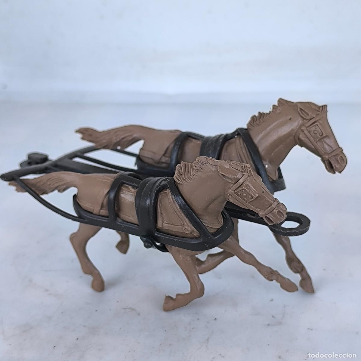 Figuras de goma y PVC: Caballos de tiro COMANSI - Foto 4