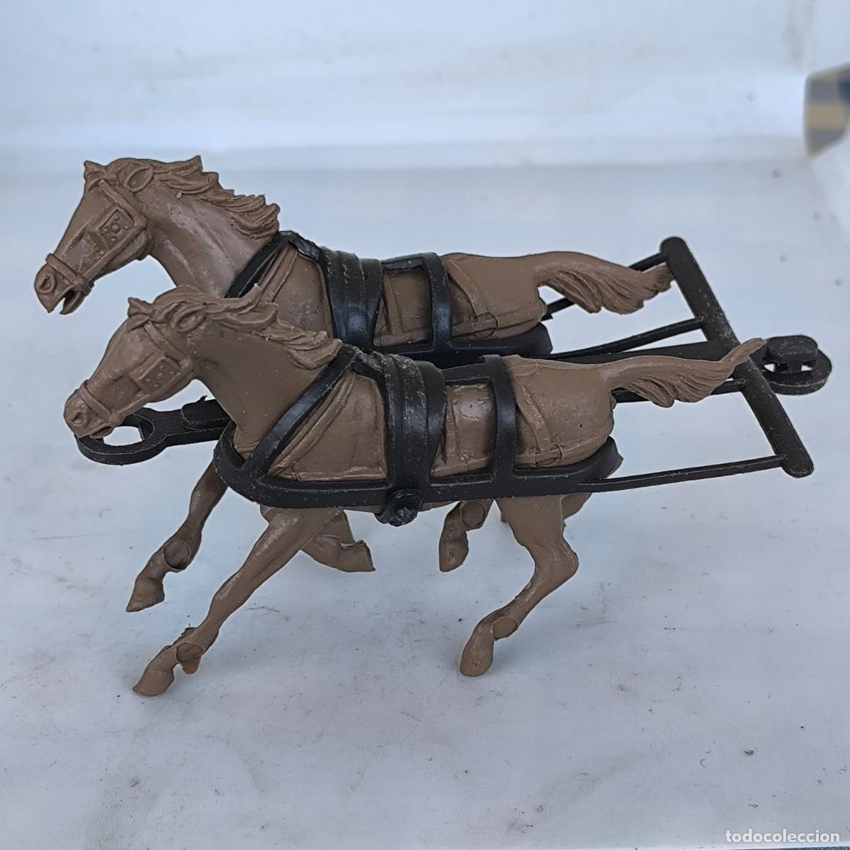 Figuras de goma y PVC: Caballos de tiro COMANSI - Foto 1