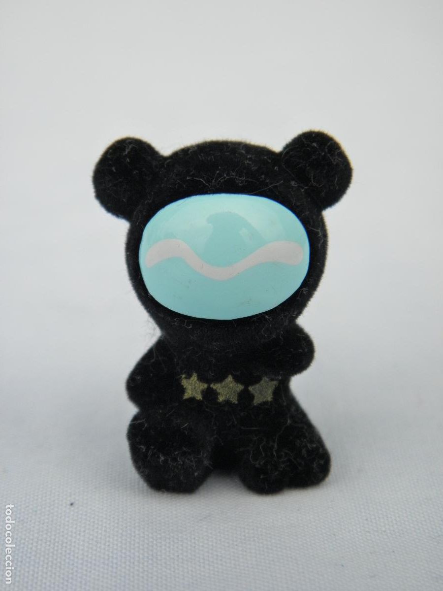 Figuras de Goma y PVC: Antigua figura aterciopelada Osito negro robot