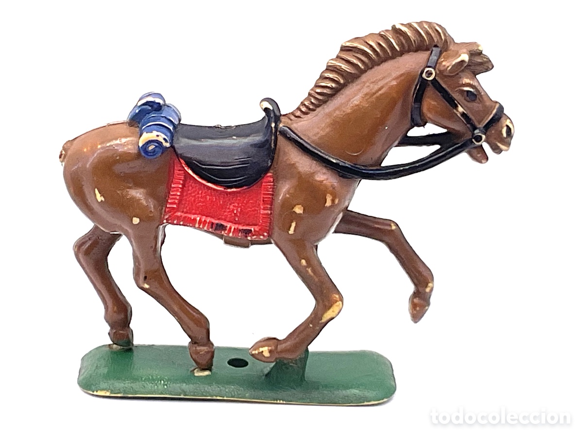 Figuras de goma y PVC: Antiguas Figura del Oeste en Goma. Caballo Cowoy. Marca Gulliver.