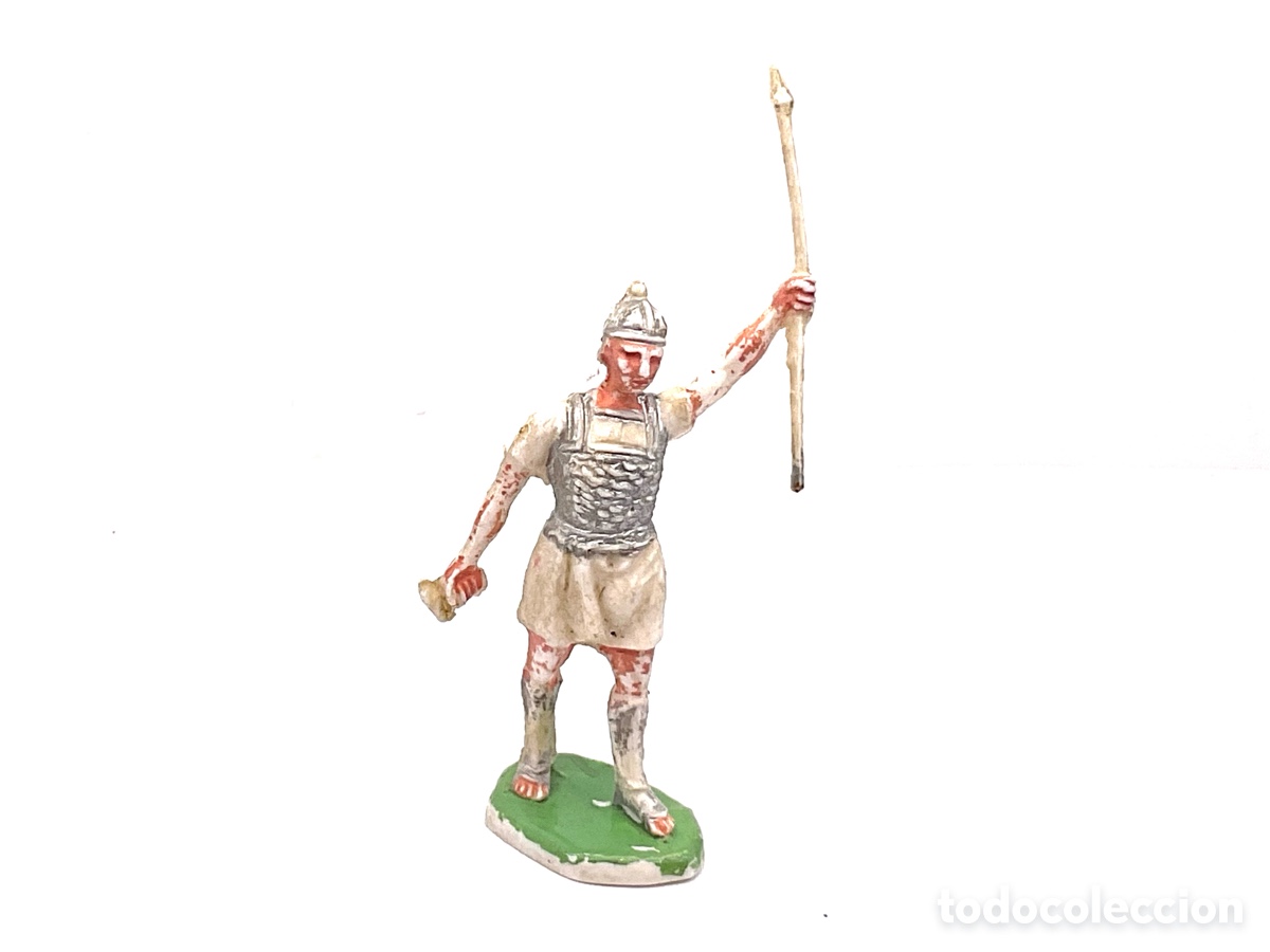 Figuras de Goma y PVC: Guerrero Grandes Batallas del Mundo, ROMANOS contra CARTAGINESES de ROJAS y MALARET - A&ntilde;os 1960s.