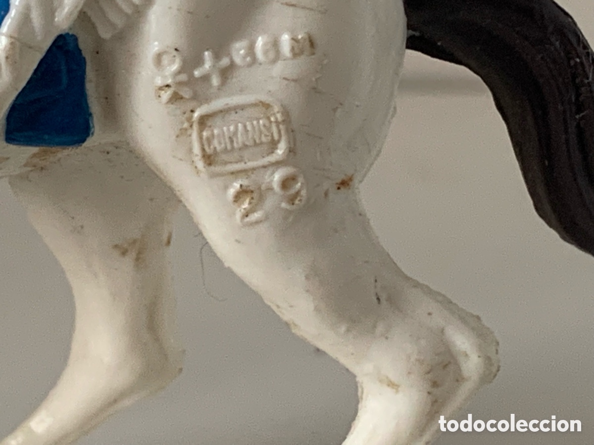 Figuras de goma y PVC: Caballo indio Pl&aacute;stico. COMANSI 29 - Foto 3