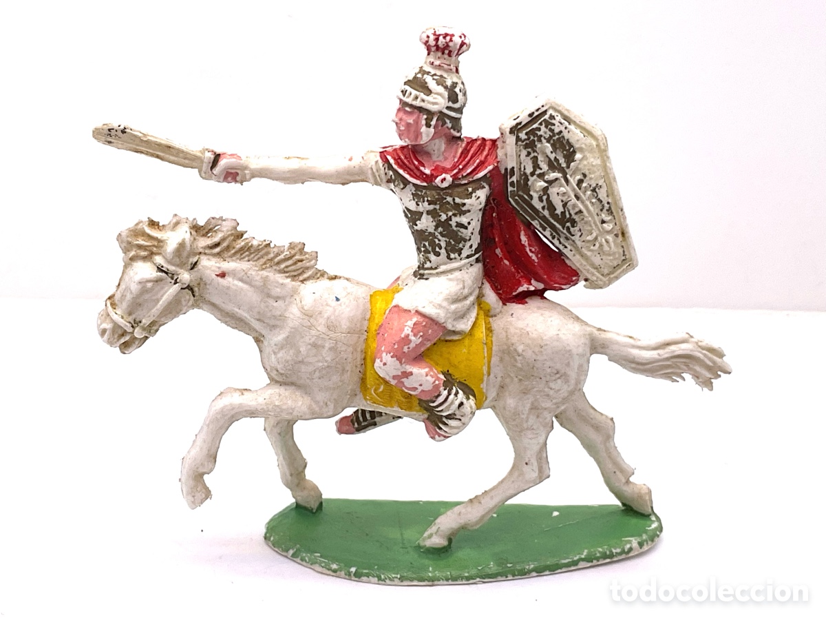 Figuras de Goma y PVC: Guerrero Grandes Batallas del Mundo, ROMANOS contra CARTAGINESES de ROJAS y MALARET - A&ntilde;os 1960s.