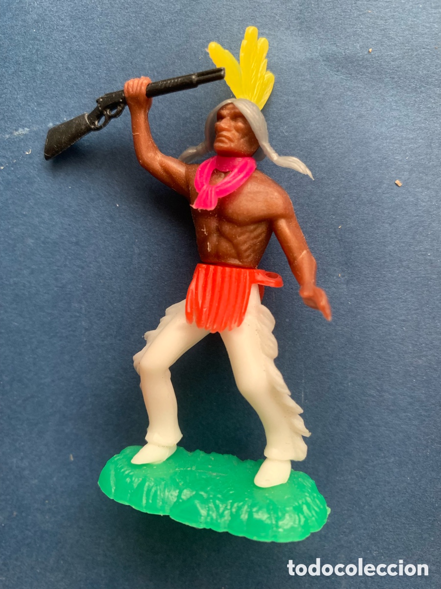 Figuras de goma y PVC: Indio herald britains timpo - Foto 1