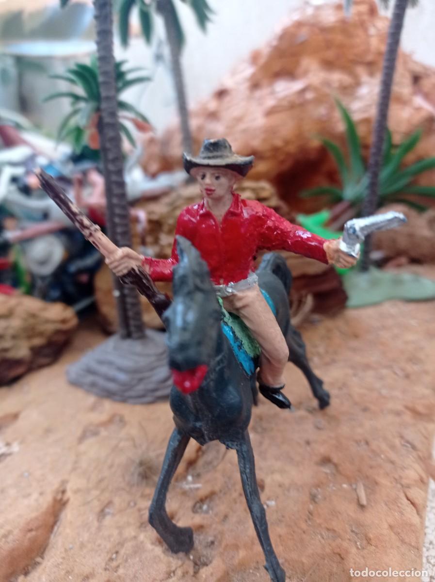 Figuras de goma y PVC: Vaquero y caballo de jecsan - Foto 1