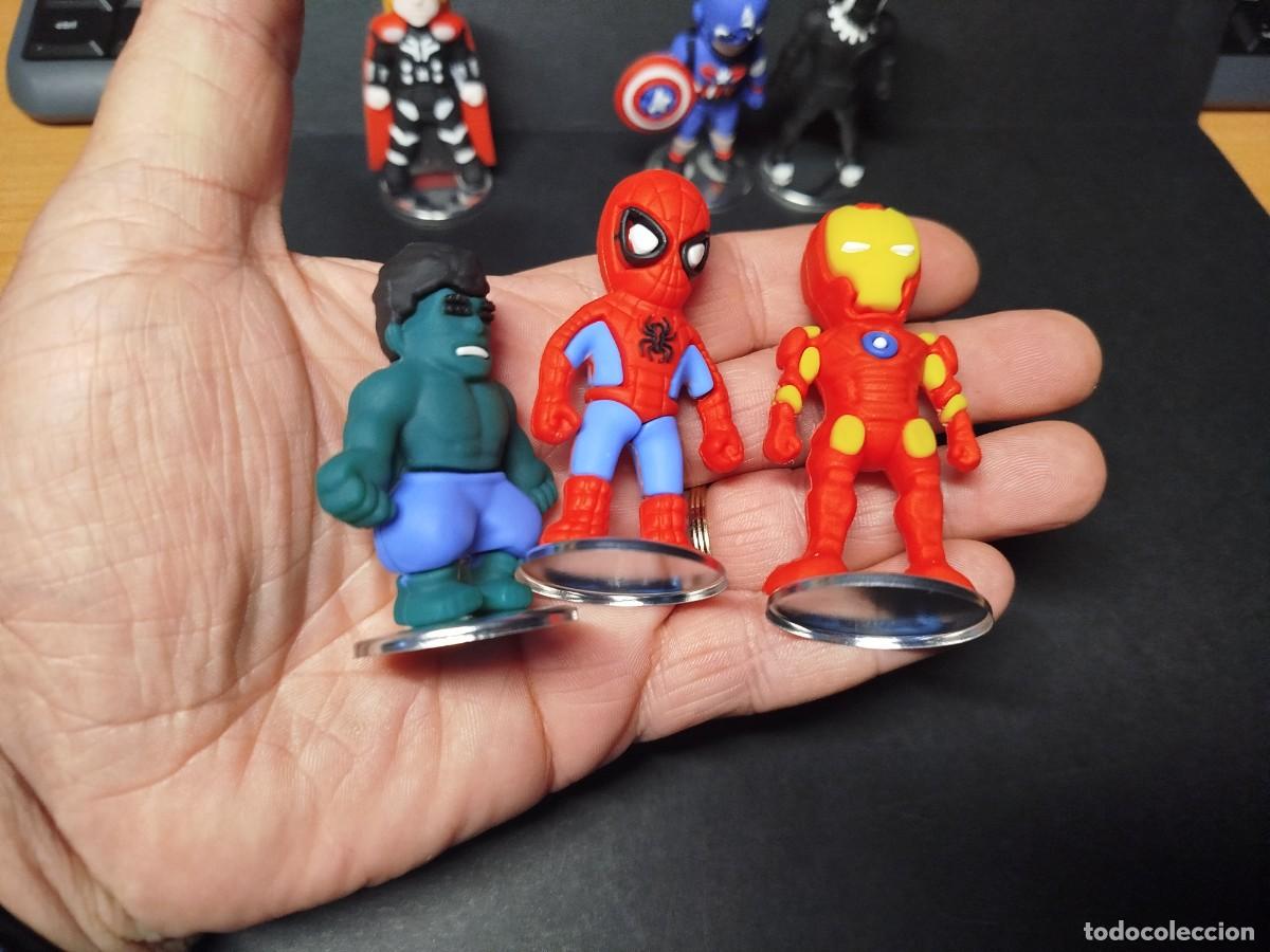 Figuras de goma y PVC: 6 figuras universo Marvel - Foto 2
