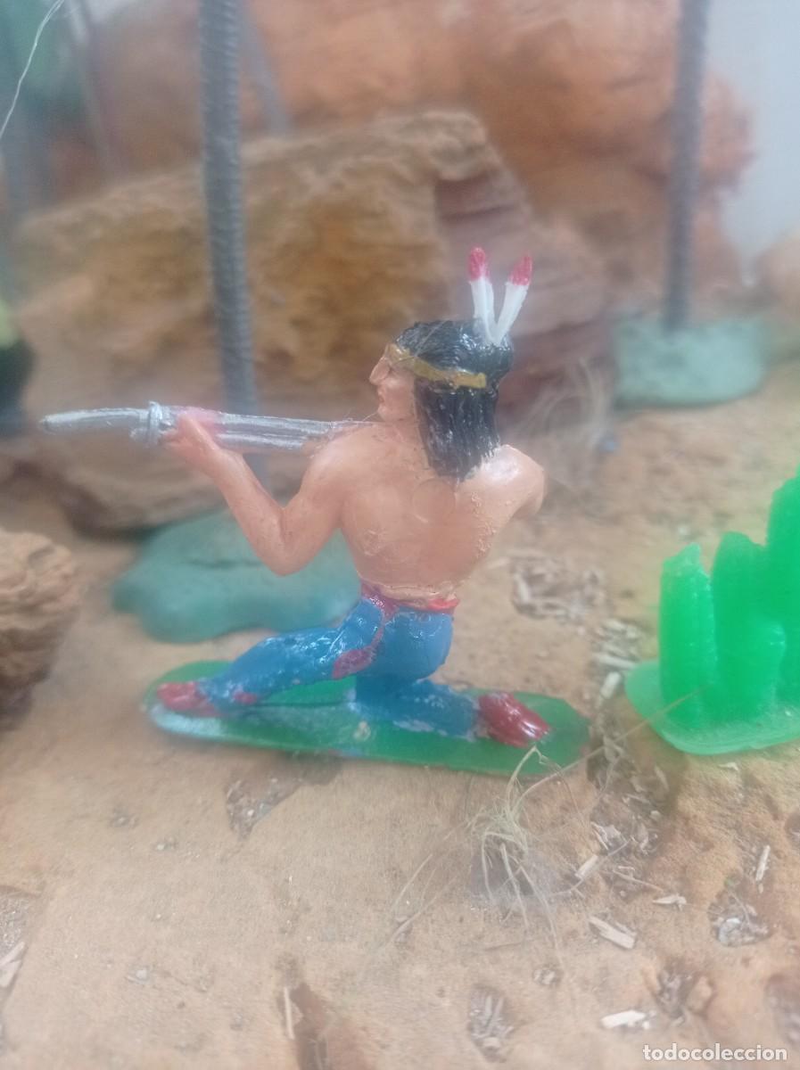 Figuras de goma y PVC: Indio con rifle de comansi - Foto 2