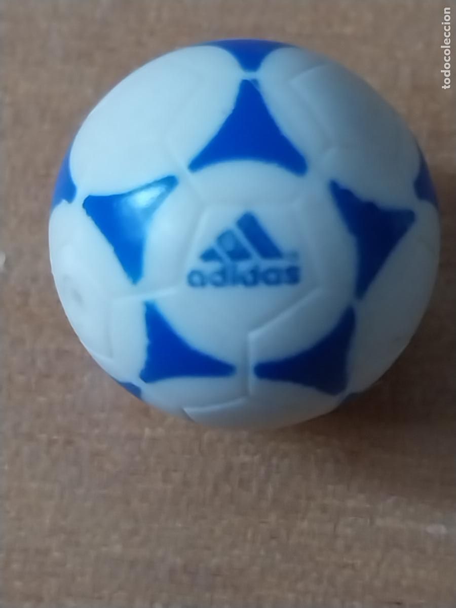 Figuras de goma y PVC: ADIDAS MINIATURA PELOTA PLASTICO 1,3CMS ORIGINAL VINTAGE