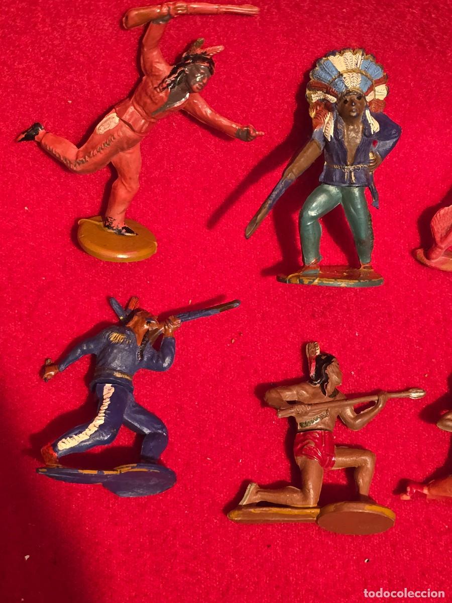 Figuras de goma y PVC: GAMA.LOTE FIGURAS DE INDIOS. - Foto 2