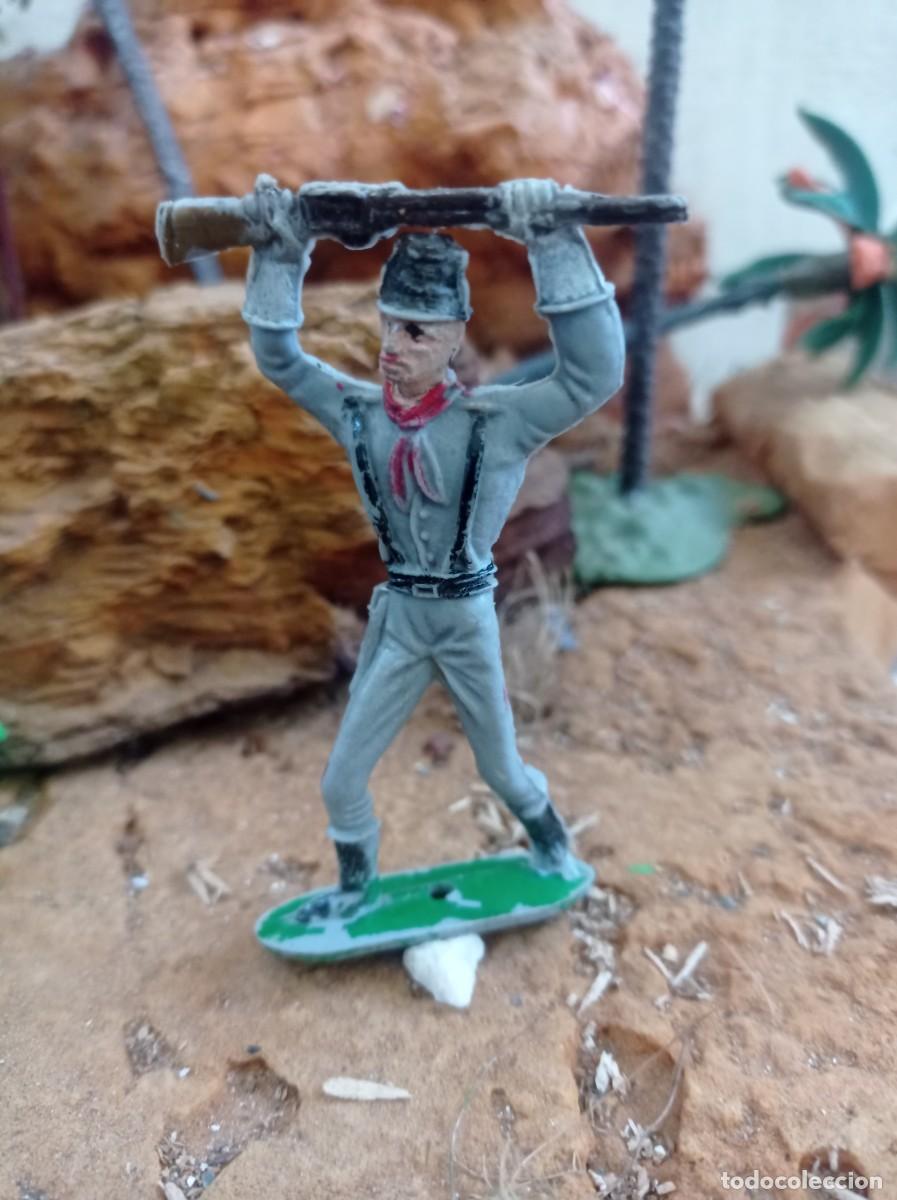 Figuras de goma y PVC: Soldado confederado de comansi - Foto 1