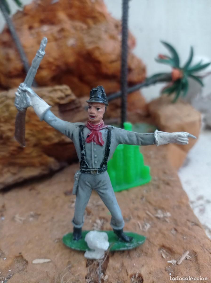 Figuras de goma y PVC: Soldado confederado de comansi - Foto 1