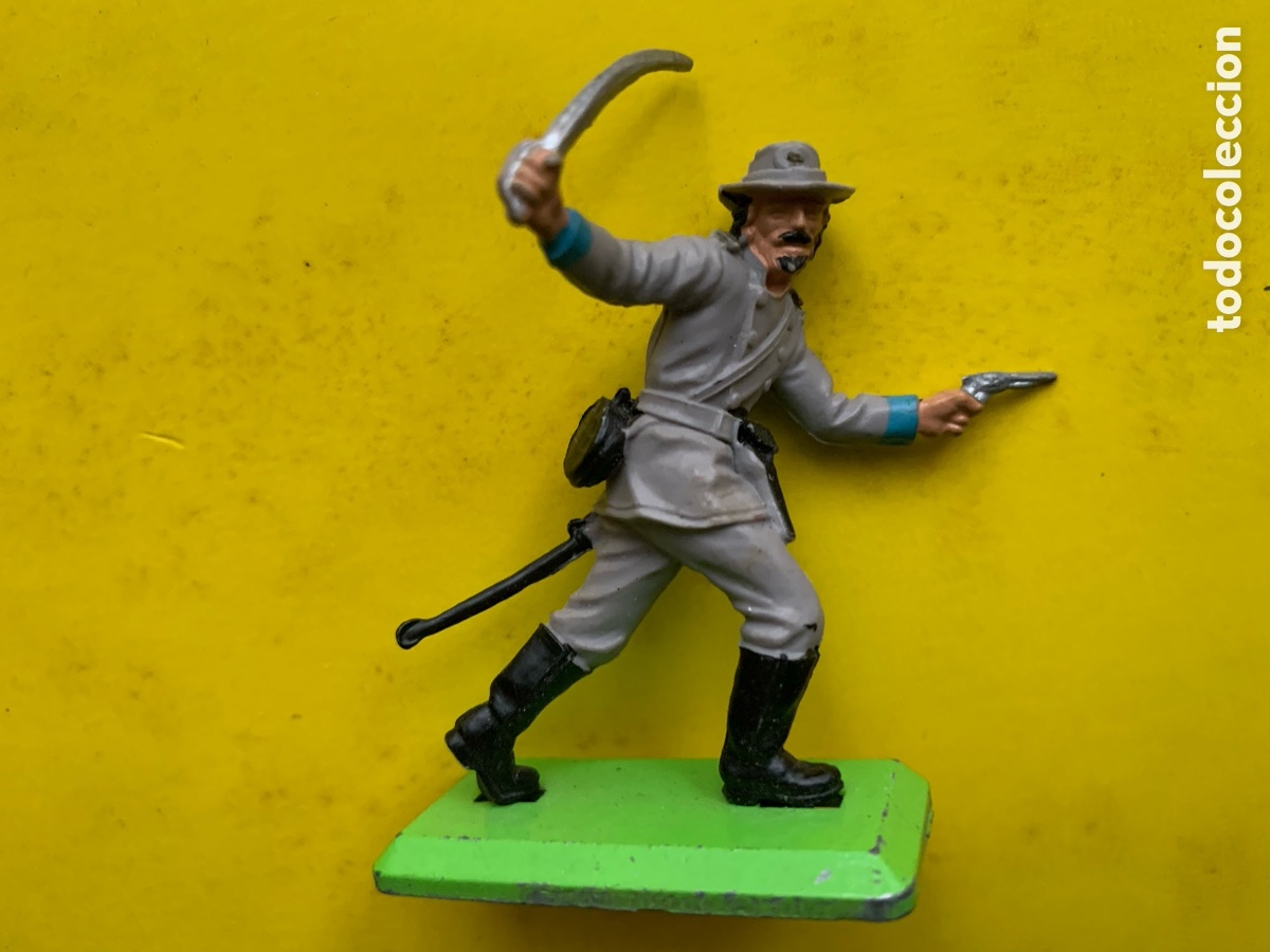 Figuras de goma y PVC: Confederado soldado britains - Foto 1