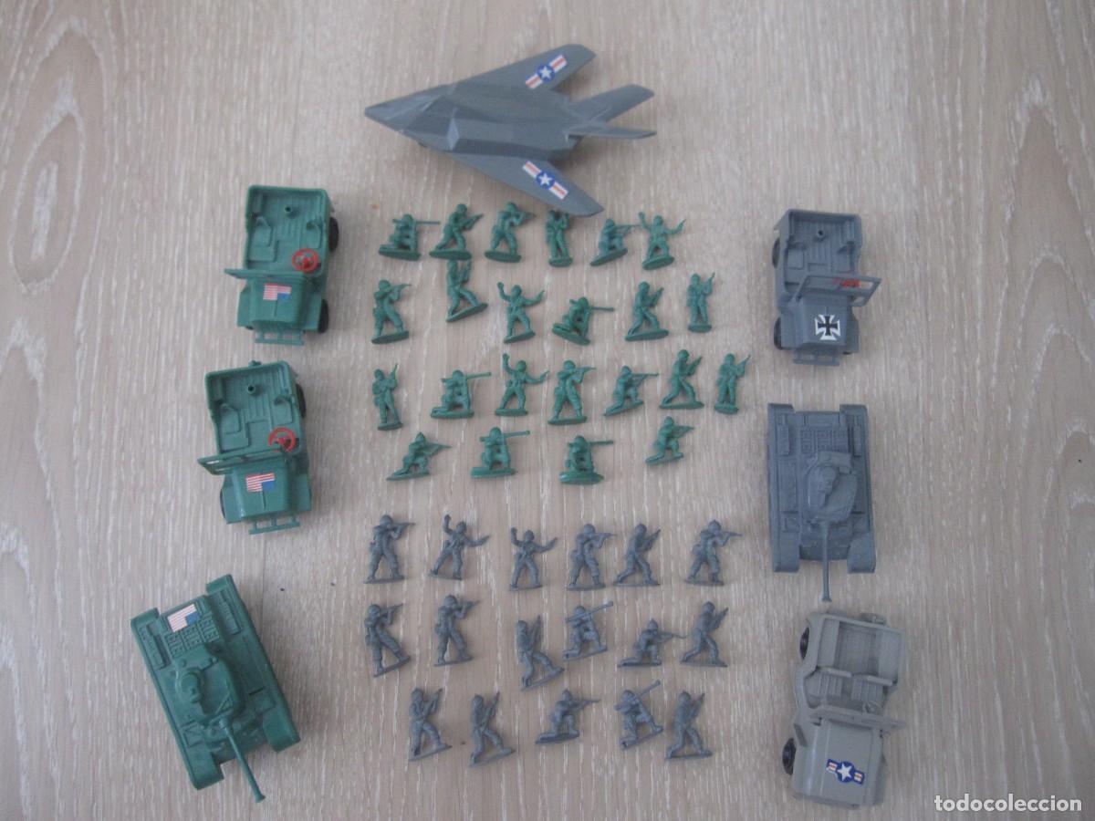 Gummi- und PVC-Figuren: SOLDADITOS PLASTICO, TANQUES, AVION, ...