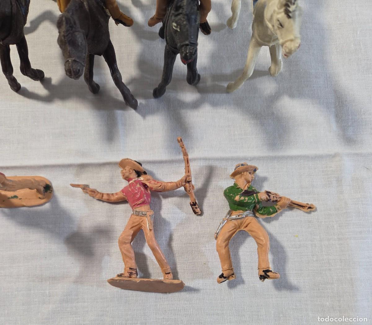 Figuras de goma y PVC: Conjunto de Figuras de Plastico de Vaqueros del Oeste - Foto 2