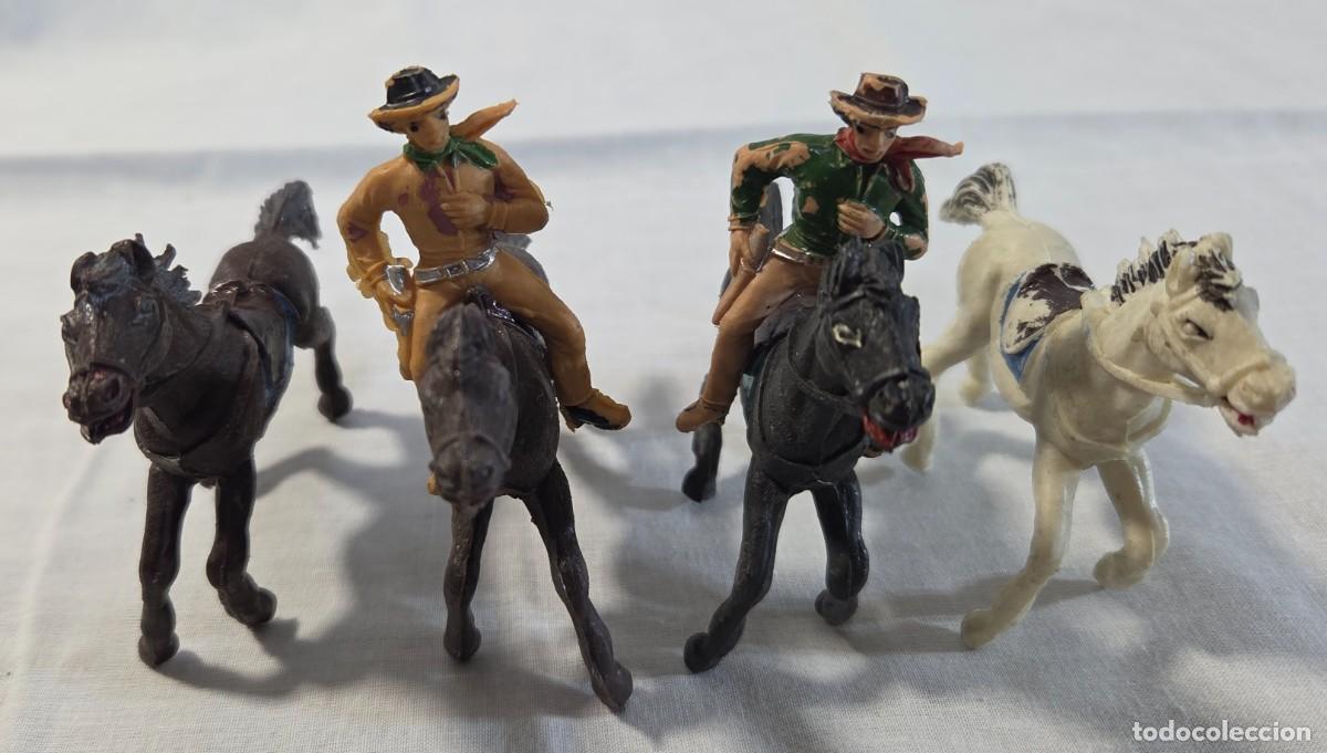 Figuras de goma y PVC: Conjunto de Figuras de Plastico de Vaqueros del Oeste - Foto 4