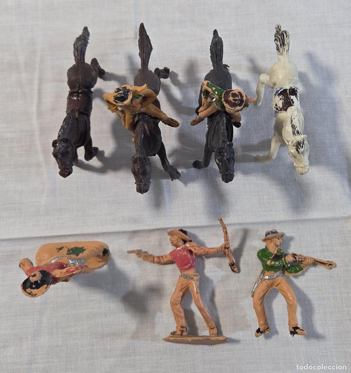 Figuras de goma y PVC: Conjunto de Figuras de Plastico de Vaqueros del Oeste - Foto 5