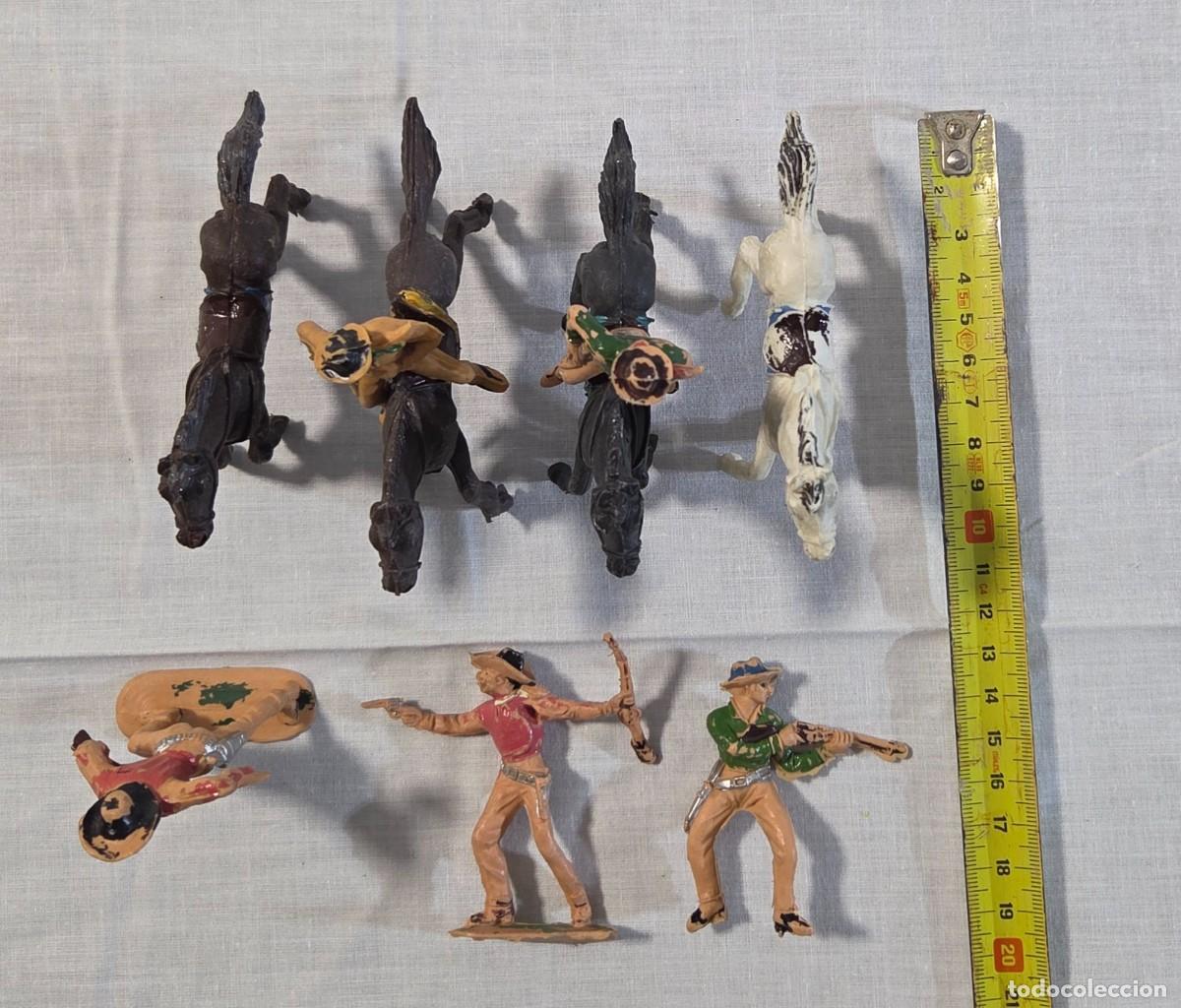 Figuras de goma y PVC: Conjunto de Figuras de Plastico de Vaqueros del Oeste - Foto 6
