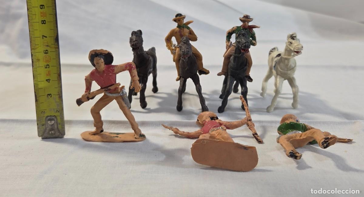 Figuras de goma y PVC: Conjunto de Figuras de Plastico de Vaqueros del Oeste - Foto 7