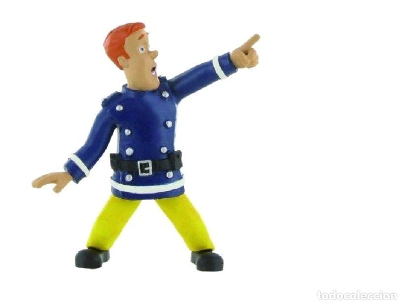 Figuras de goma y PVC: 7 FIGURAS PVC BOMBERO SAM - COMANSI - Foto 2