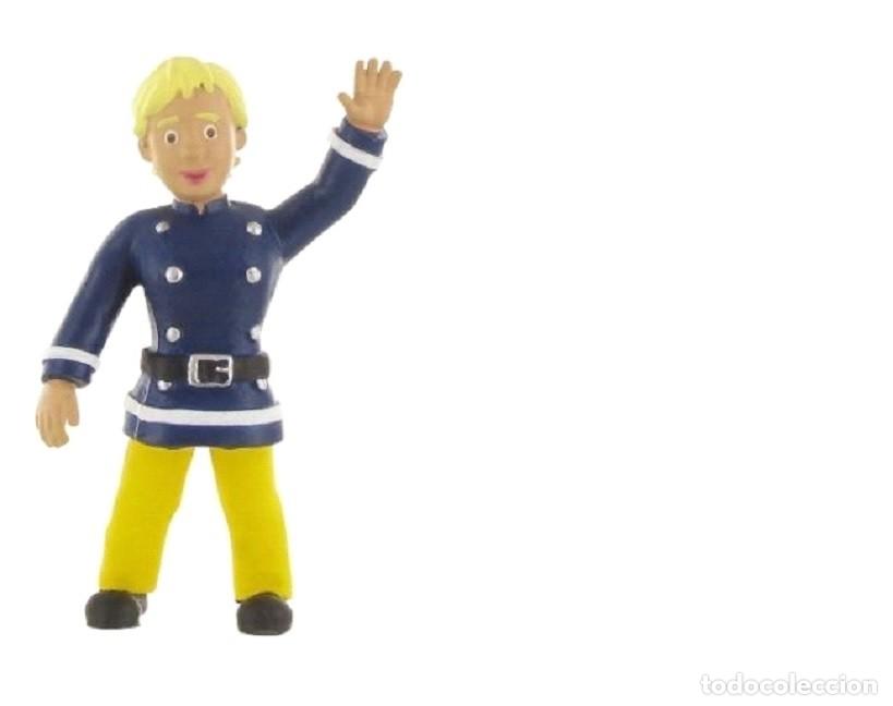 Figuras de goma y PVC: 7 FIGURAS PVC BOMBERO SAM - COMANSI - Foto 4