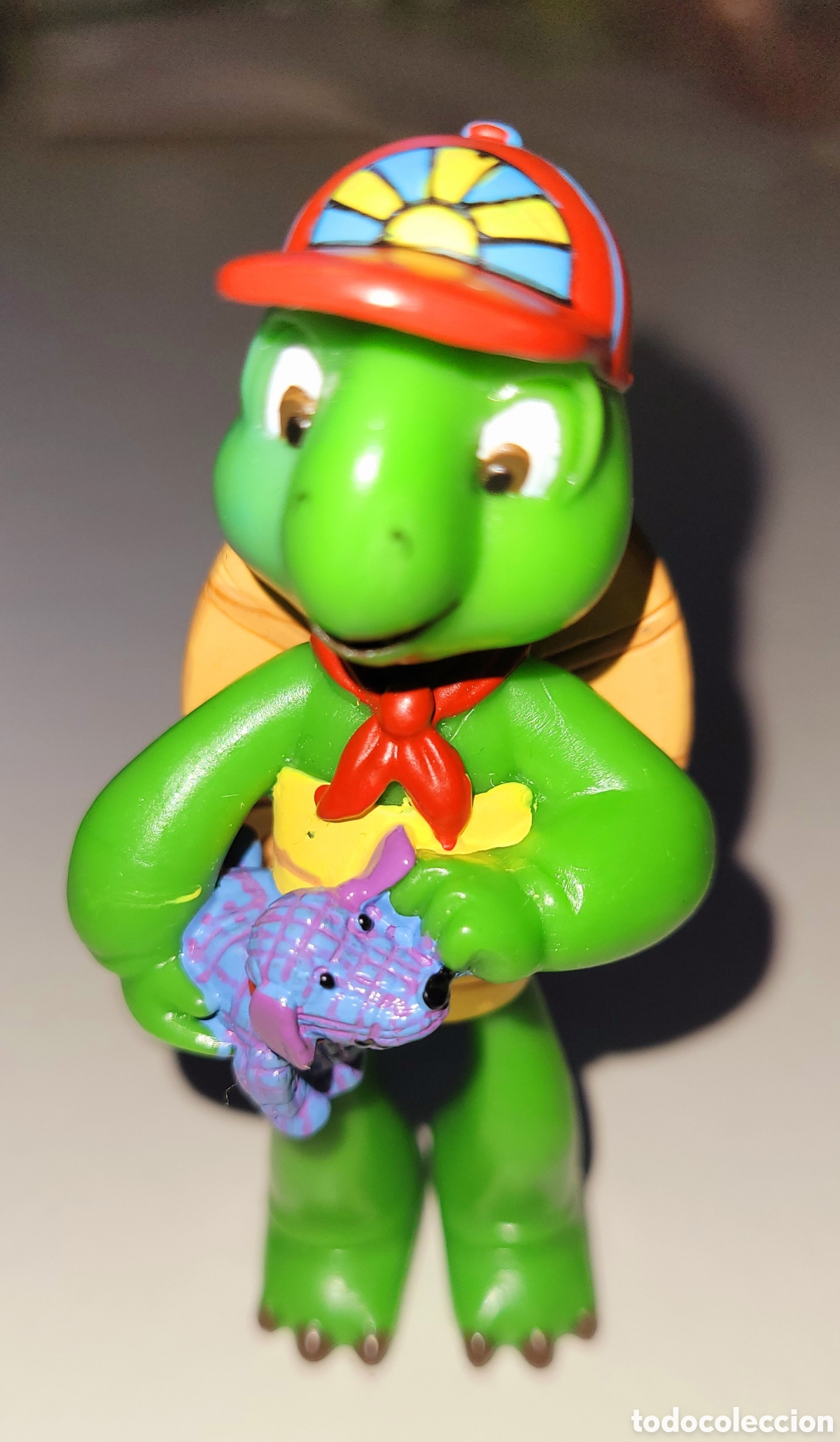 Figuras de Borracha e PVC: Bonita figura pvc goma Franklin la Tortuga marca Plastoy