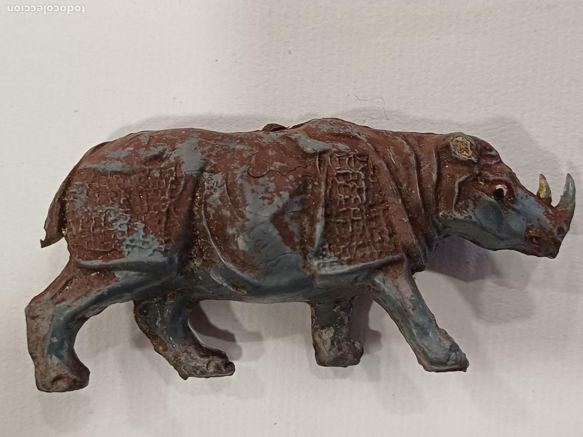 Figuras de goma y PVC: RINOCERONTE OMO EN GOMA. - Foto 1