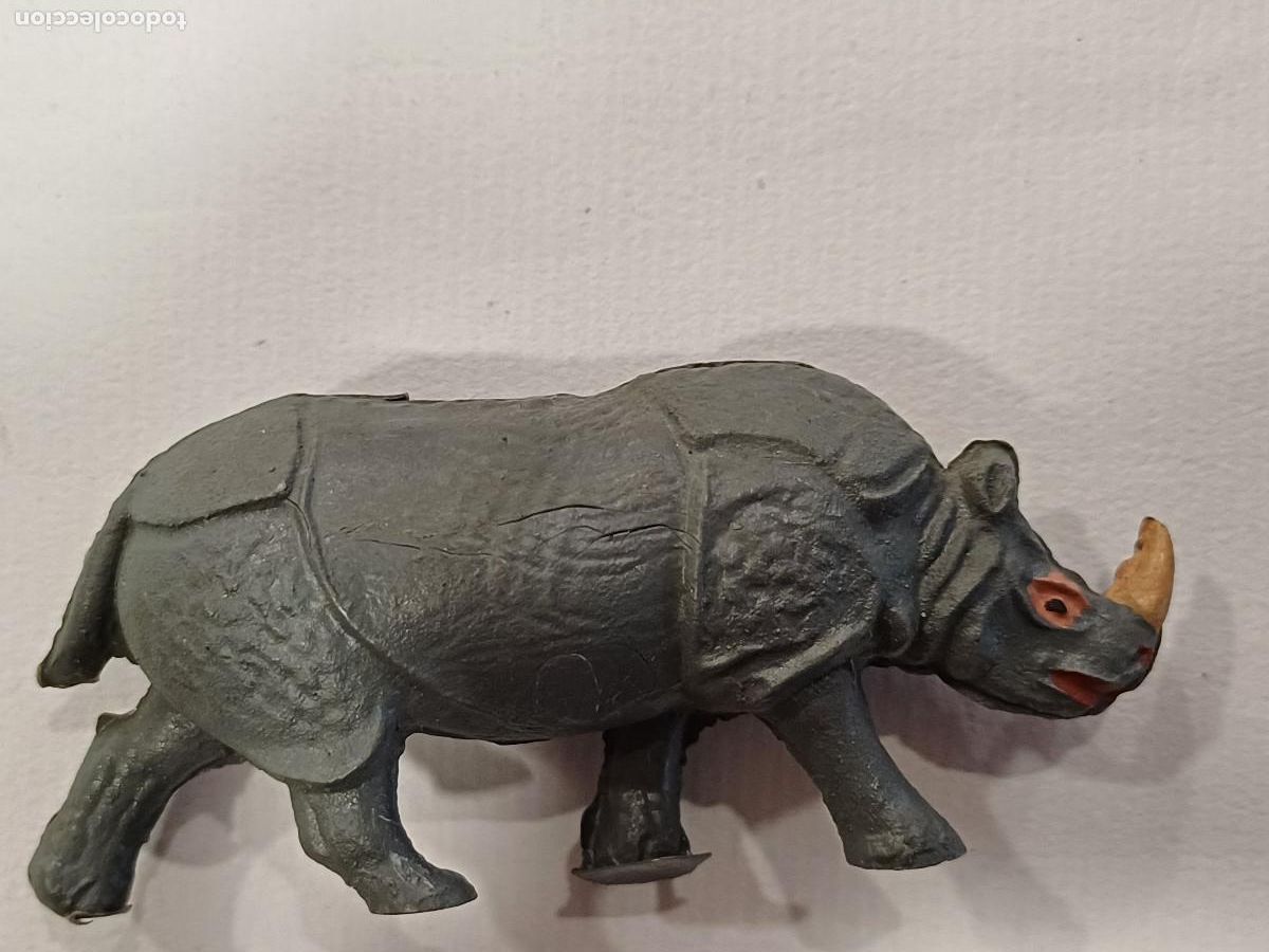 Figuras de goma y PVC: RINOCERONTE OMO EN GOMA. - Foto 1