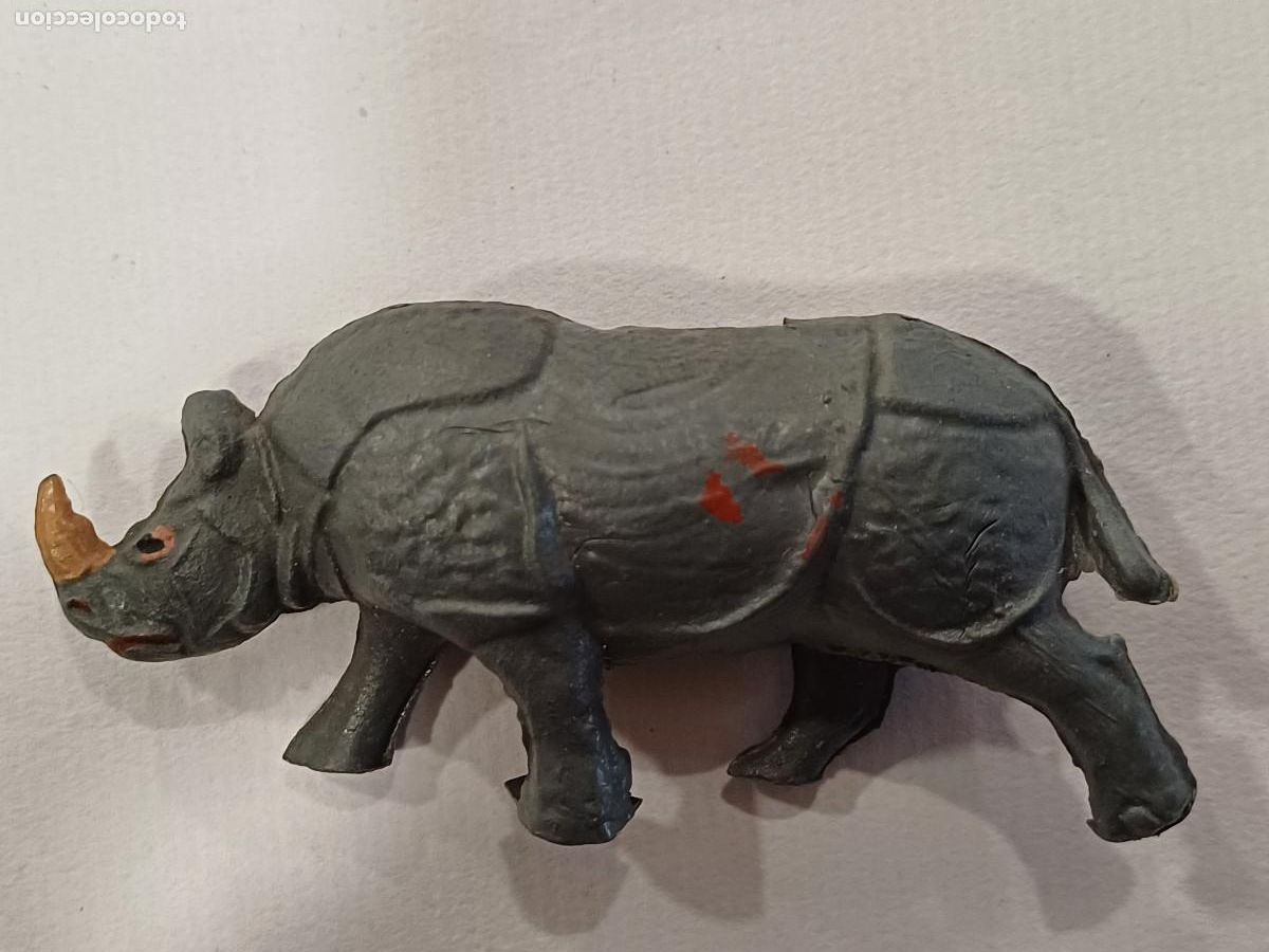 Figuras de goma y PVC: RINOCERONTE OMO EN GOMA. - Foto 2