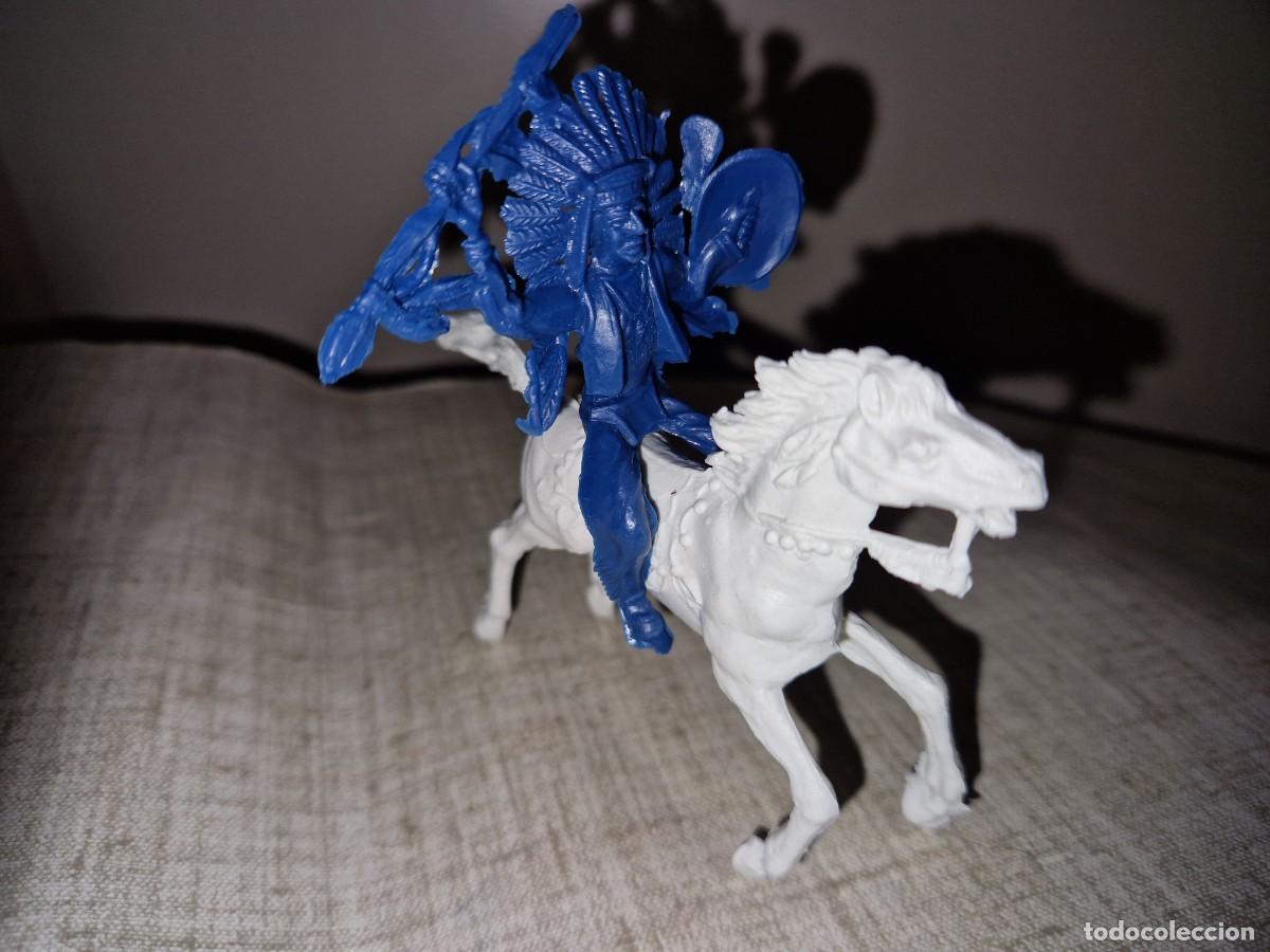 Figuras de goma y PVC: INDIO A CABALLO/COMANSI - Foto 2