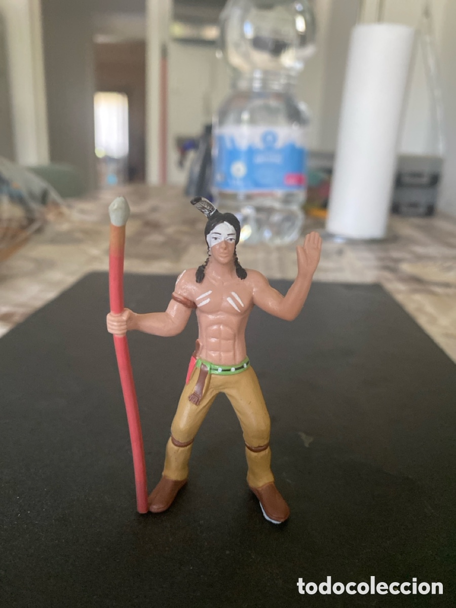 Figuras de goma y PVC: Figura de guerrero indio - Foto 1