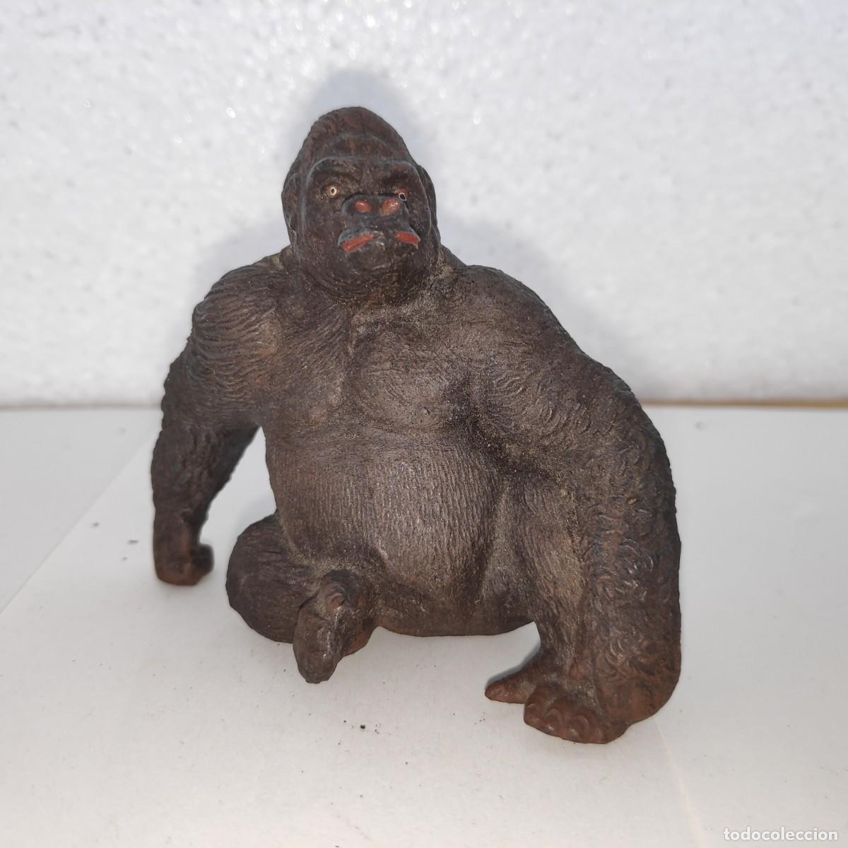 Figuras de goma y PVC: Figura de gorila (Lineol 1940) - Foto 1