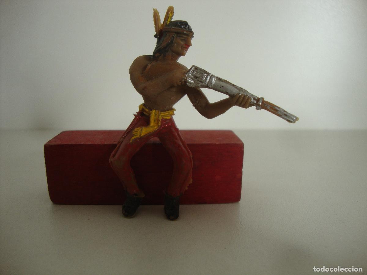 Figuras de goma y PVC: FIGURA PLASTICO COMANSI INDIO - Foto 1