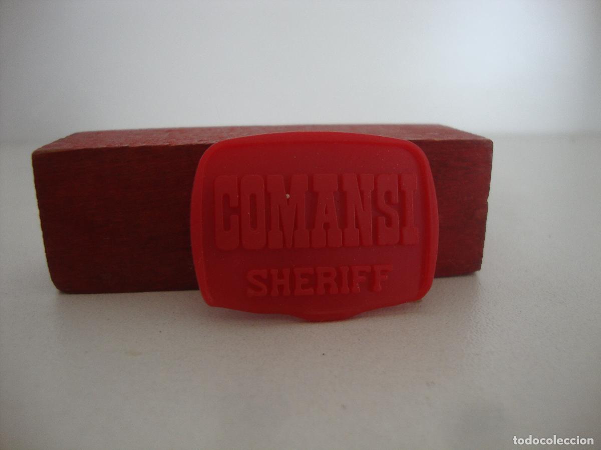 Figuras de goma y PVC: FIGURA PLASTICO CLIP COMANSI SHERIFF - Foto 1