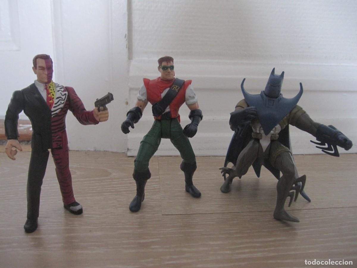 Figuras de goma y PVC: 3 FIGURAS DC COMICS, KENNER, DOS CARAS,... - Foto 1