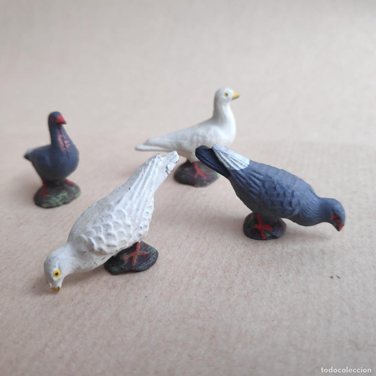 Figuras de goma y PVC: Palomas (Lineol 1950) - Foto 2