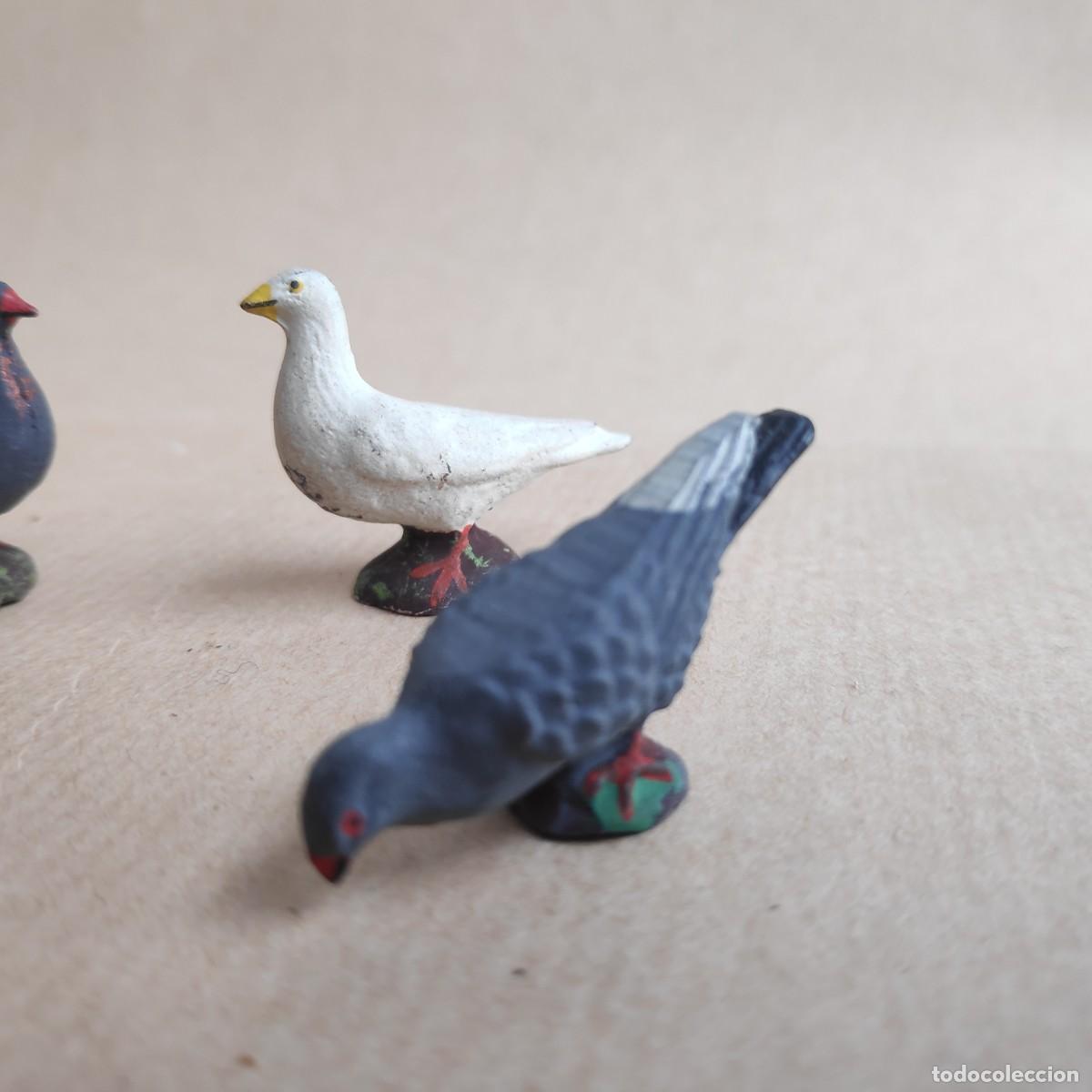 Figuras de goma y PVC: Palomas (Lineol 1950) - Foto 3