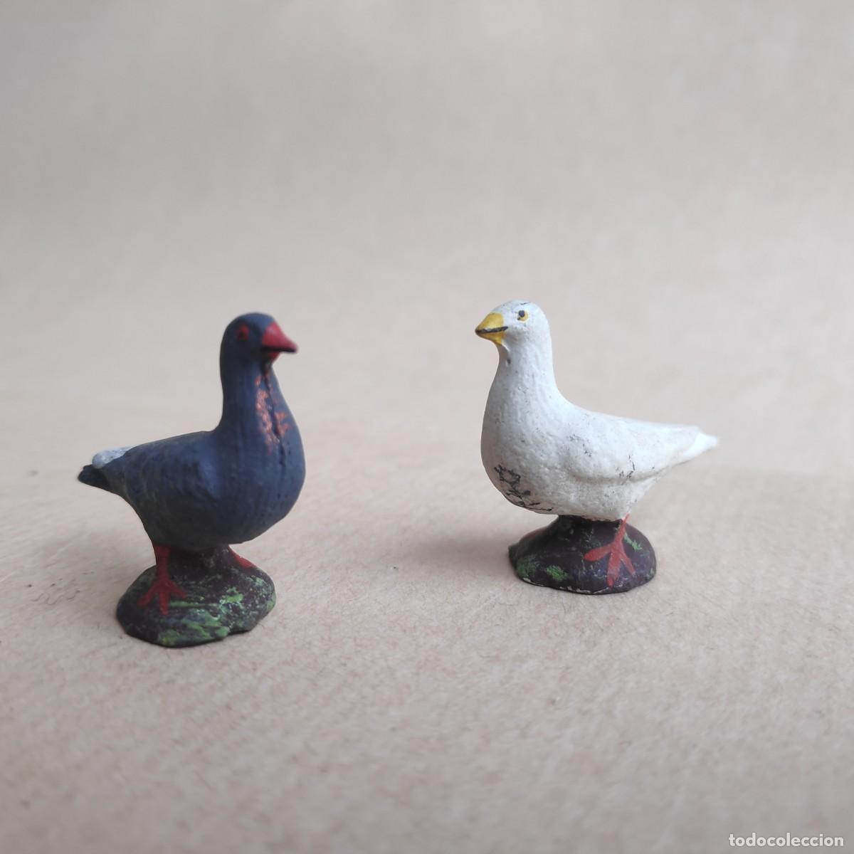 Figuras de goma y PVC: Palomas (Lineol 1950) - Foto 4
