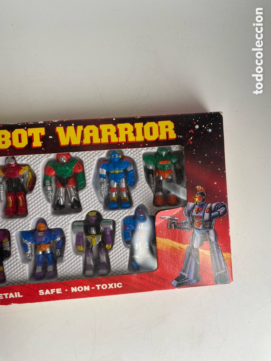 Figuras de goma y PVC: Caja con 12 figuras mu&ntilde;ecos Robot Warrior - Foto 4