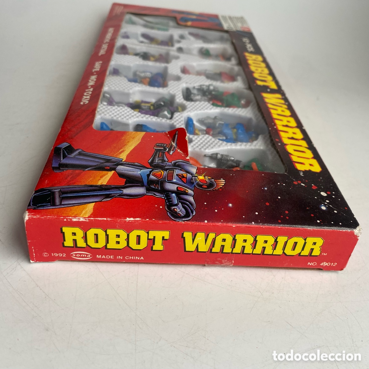Figuras de goma y PVC: Caja con 12 figuras mu&ntilde;ecos Robot Warrior - Foto 8