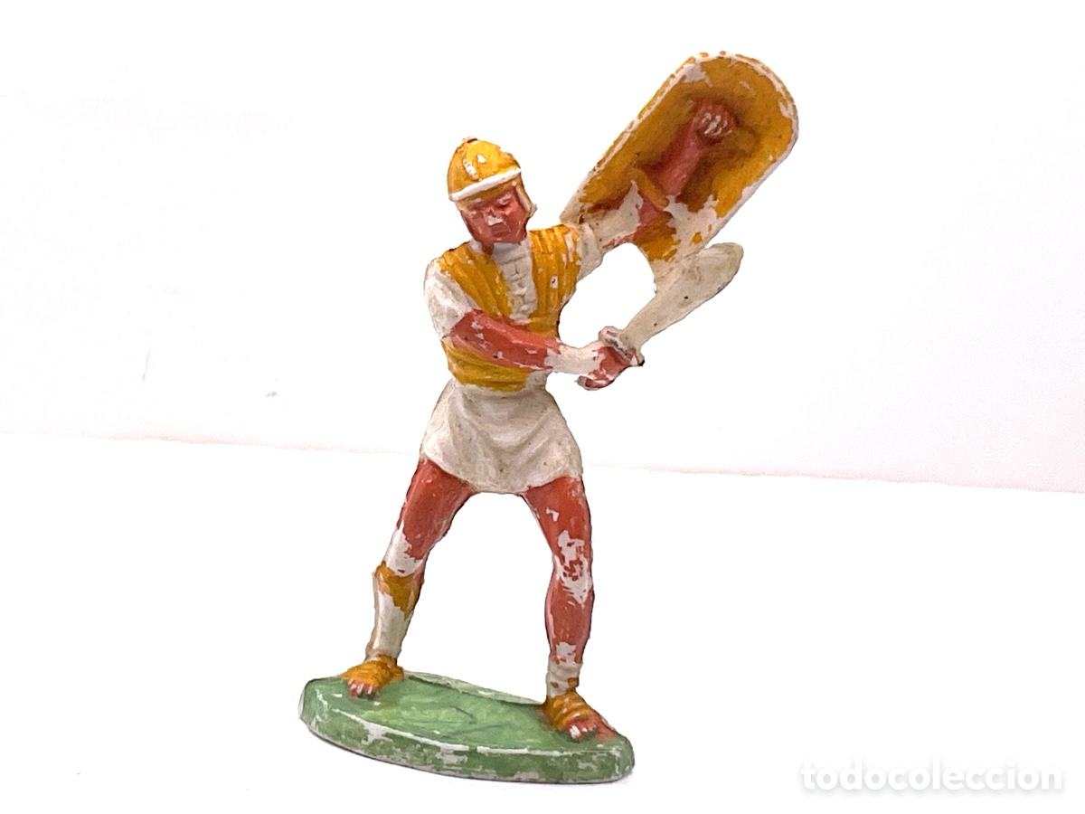 Figuras de Goma y PVC: Guerrero Grandes Batallas del Mundo, ROMANOS contra CARTAGINESES de ROJAS y MALARET - A&ntilde;os 1960s.