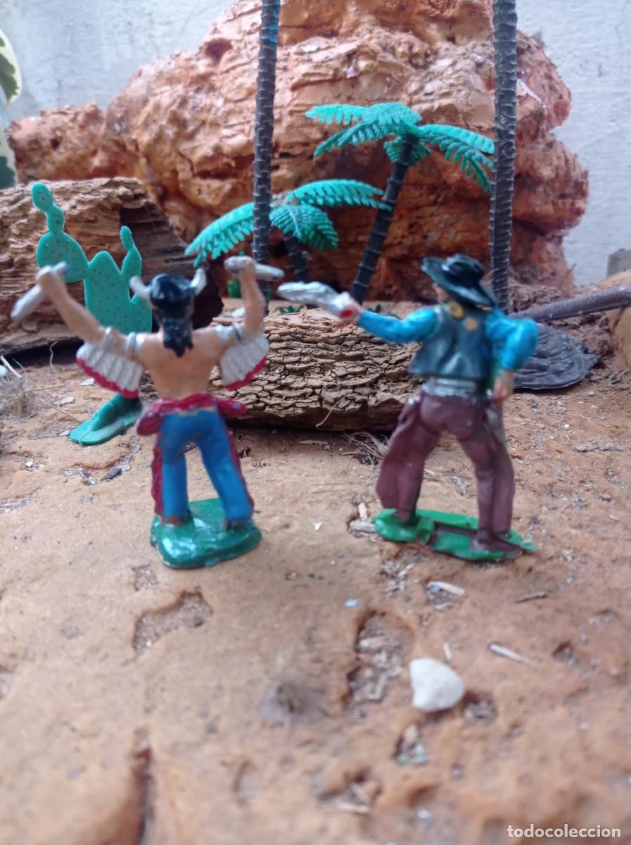 Figuras de goma y PVC: Indio y vaquero de reamsa - Foto 2