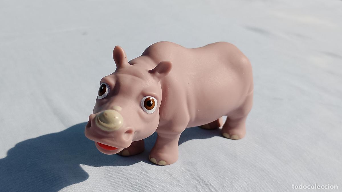 Figuras de Goma y PVC: Antigua figura beb&eacute; Rinoceronte de Disney colecci&oacute;n Mis amigos los animales
