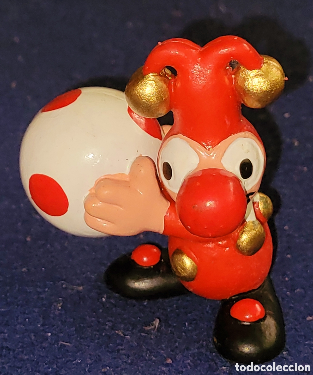 Figuras de goma y PVC: DIFICIL: Bonita figura pvc goma Jokie Parque Efteling marca Maia Borges Portugal