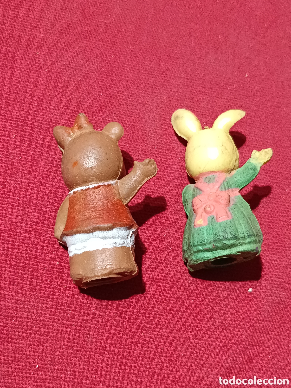 Figuras de goma y PVC: Pareja de figuras capuchon de La Aldea de Arce Bootleg - Foto 2