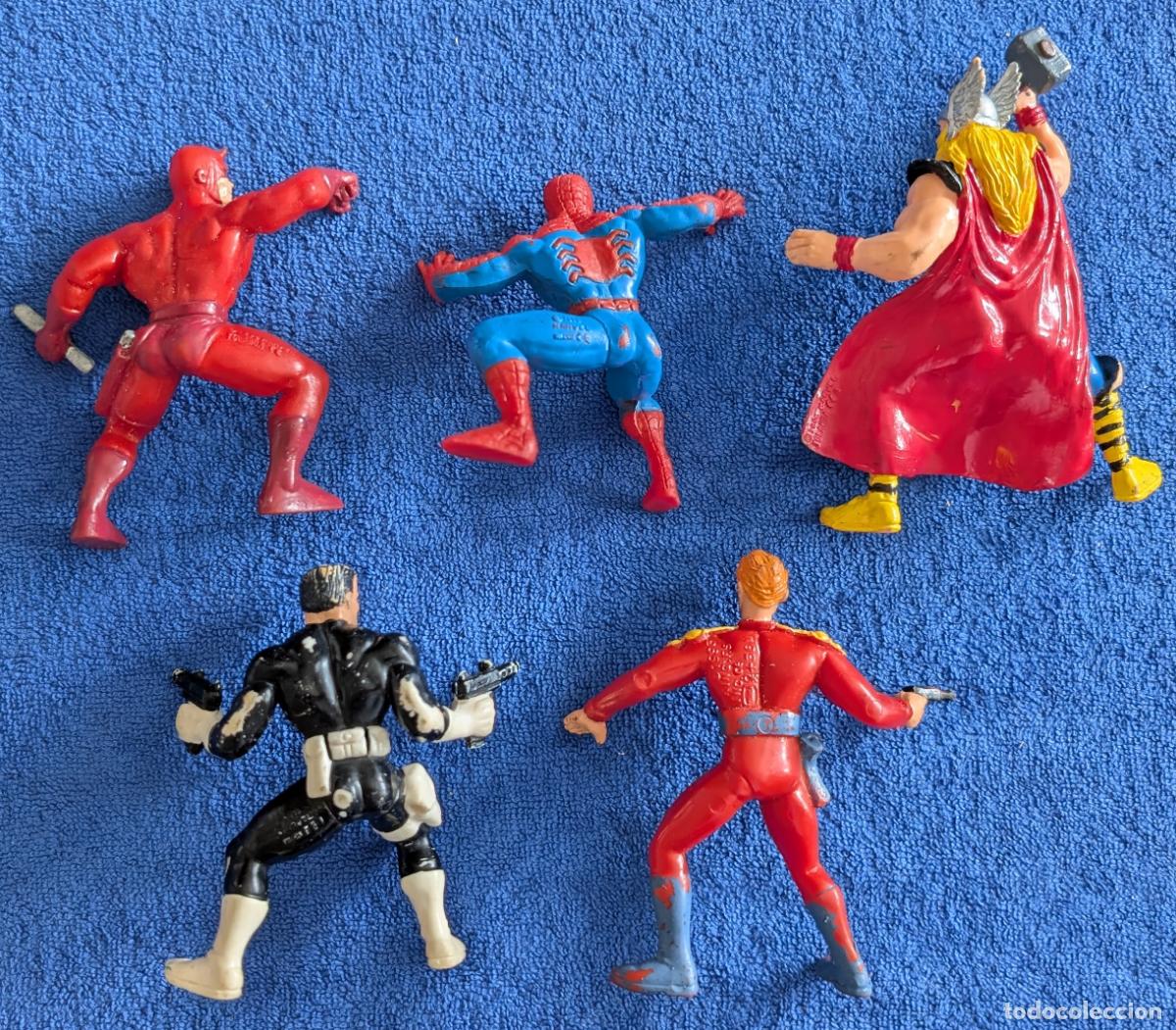 Figuras de goma y PVC: Dan Defensor - Spiderman - The Punisher - Thor - Flash Gordon - Marvel - Yolanda - Foto 2