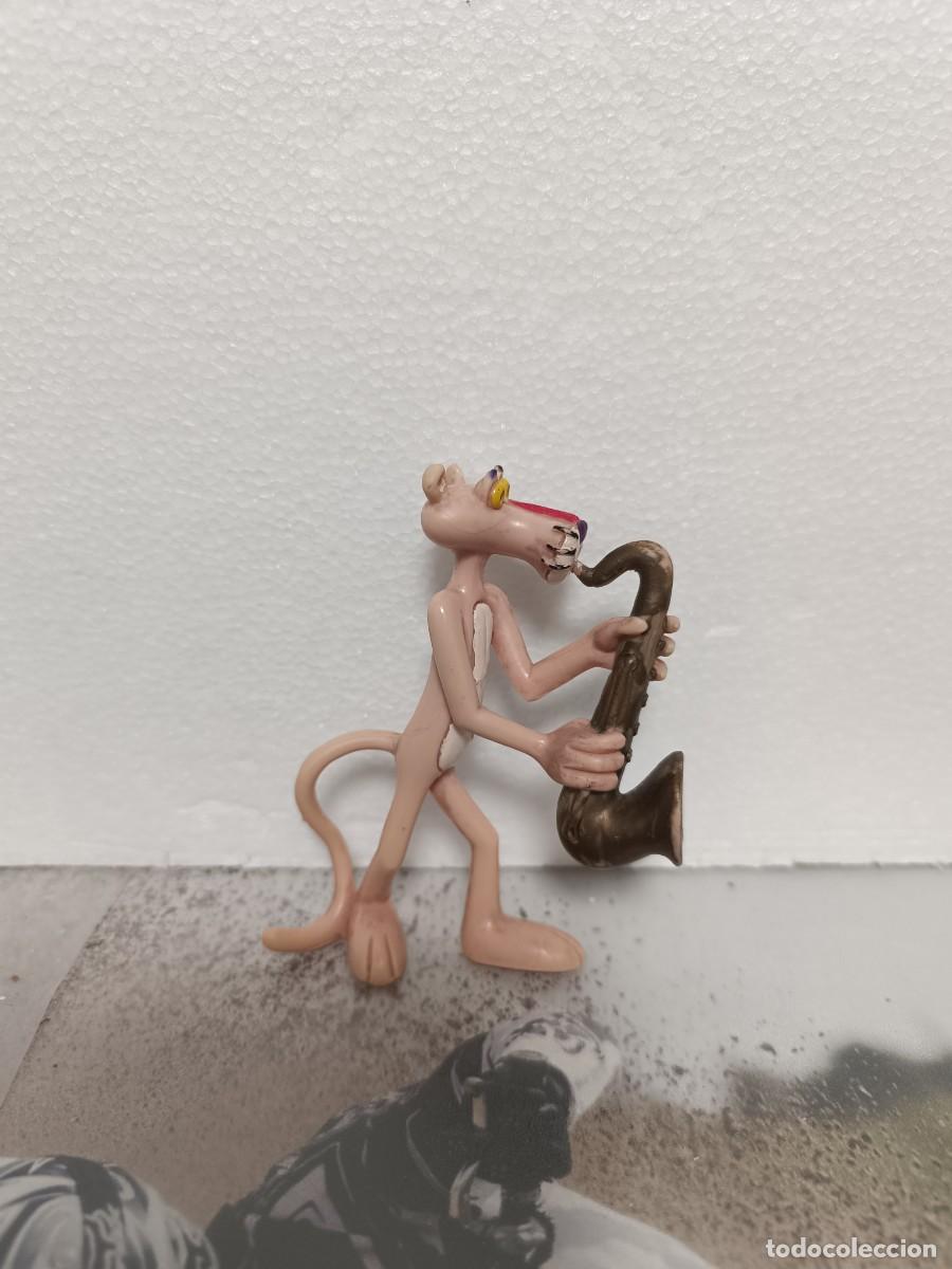 Figuras de goma y PVC: Pantera Rosa tocando el saxof&oacute;n - Foto 1