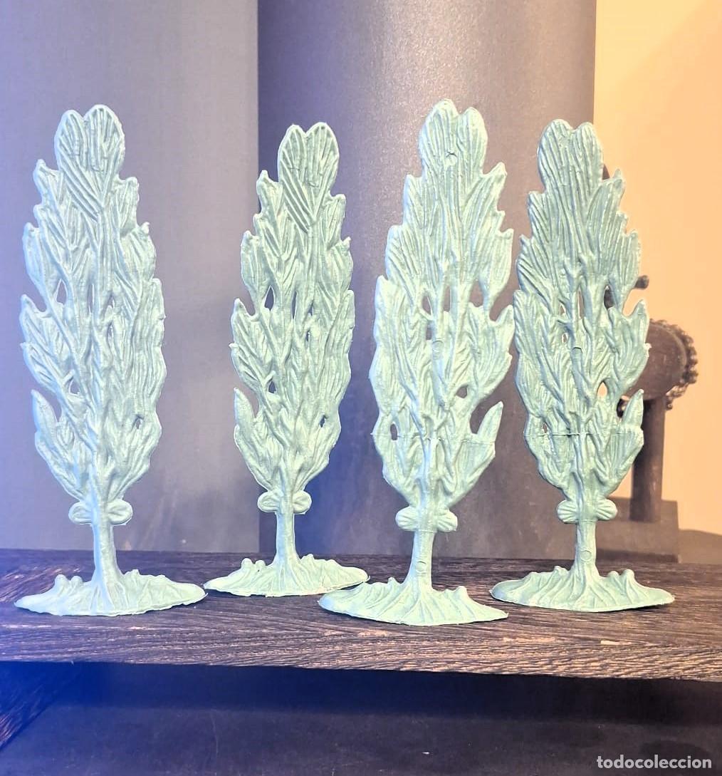 Figuras de goma y PVC: Lote &Aacute;rbol Arboles INDIOS y VAQUEROS Comansi - Foto 1
