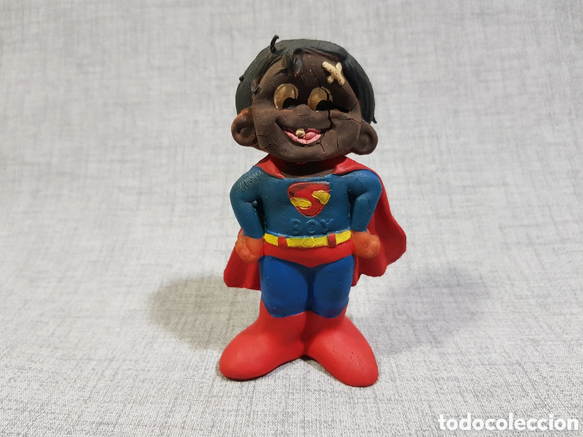 Figuras de goma y PVC: SUPERMAN BOY FIGURA DE GOMA L&Aacute;TEX CENTRALBI ESPA&Ntilde;A A&Ntilde;OS 70