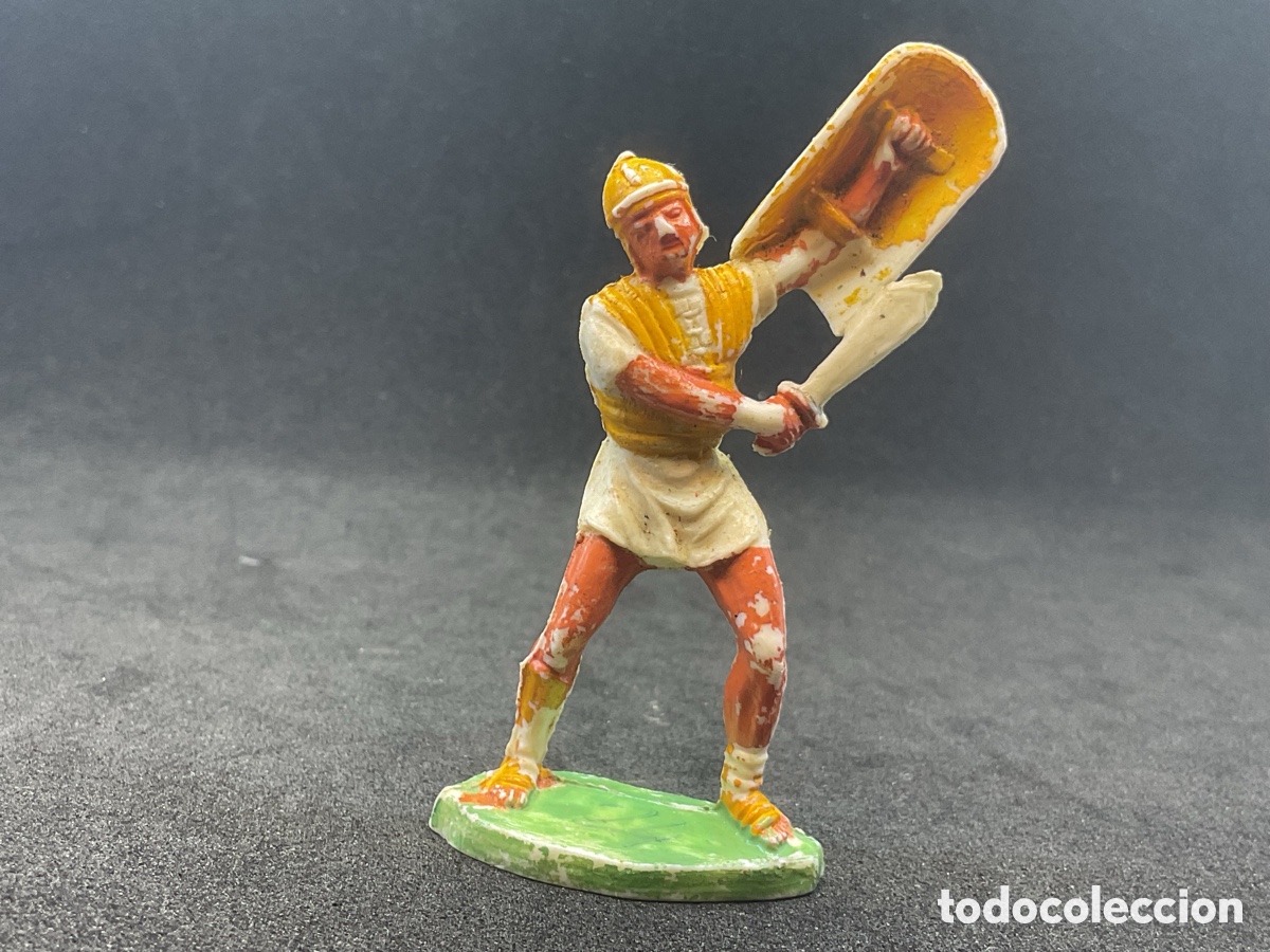 Figuras de Goma y PVC: Guerrero Grandes Batallas del Mundo, ROMANOS contra CARTAGINESES de ROJAS y MALARET - A&ntilde;os 1960s.