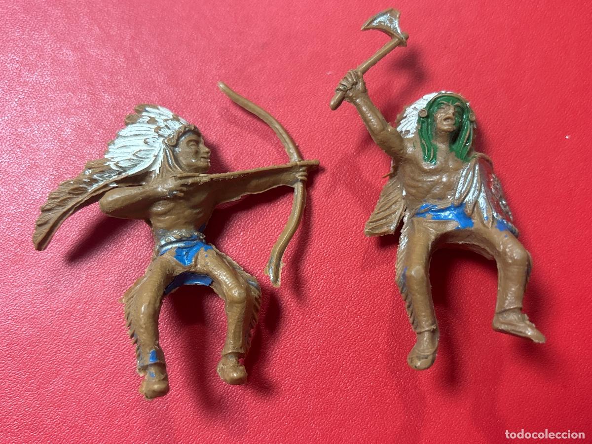 Figuras de goma y PVC: LOTE 2 FIGURAS - INDIOS- REAMSA, JECSAN, COMANSI - ORIGINALES - Foto 1